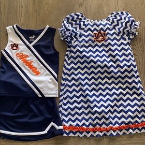 Auburn University Ruffled dress & cheer uniform